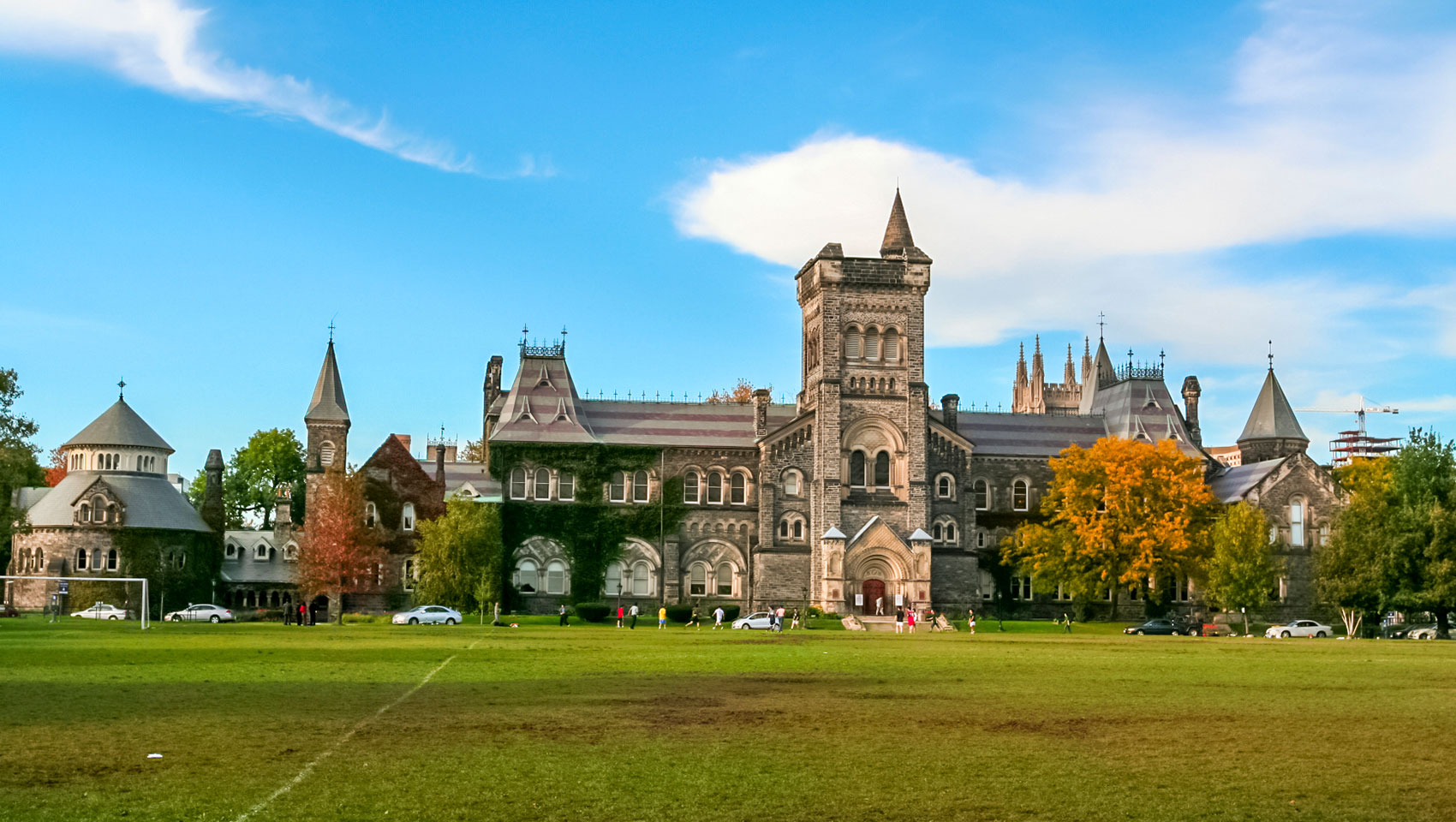 University of Toronto's grass and main hall