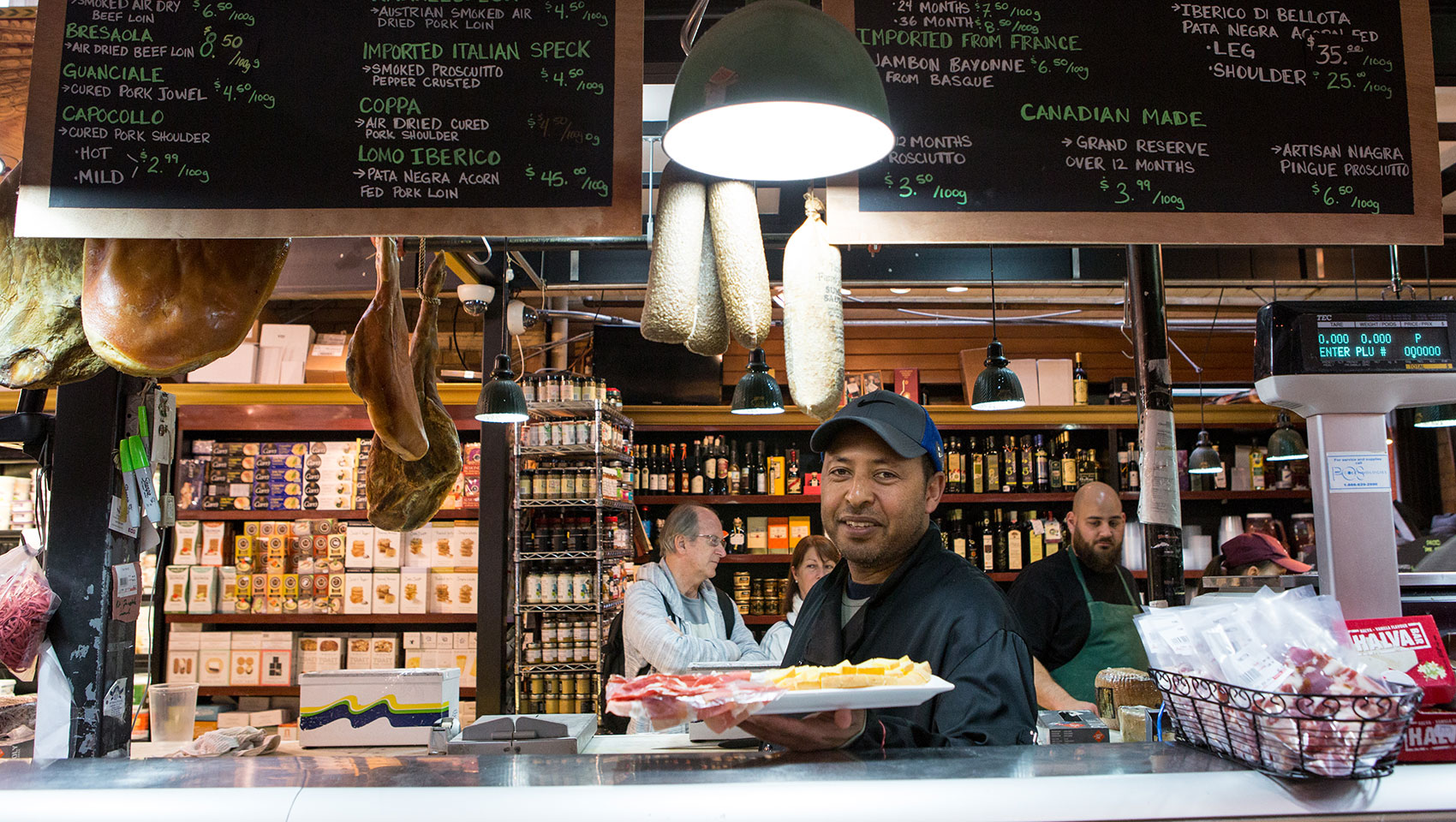 Restaurant Counter with workers